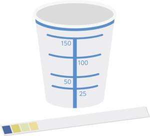 Urine test strips control POCT