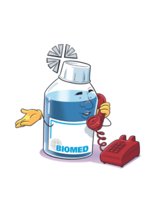 Kontakt mit Biomed per Web oder Telefon möglich